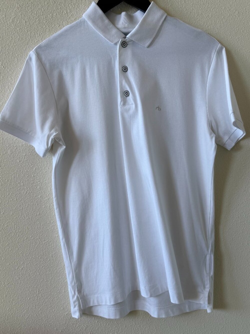 rag & bone White Short Sleeve Polo Shirt Size S